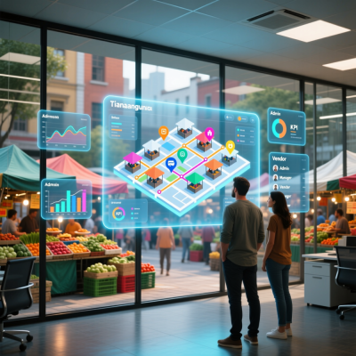 Entrega de comida en tianguis